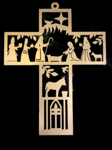 ♥ Are you searching for a meaningful and affordable Christmas gift that still captures the true spirit of the holiday season?
♥ Look no further than our beautiful Nativity Scene Cross door hanger! This single ornament can be hung on your door, wall, or even in front of a window.
♥ It depicts the Baby Christ, Mary, Joseph, and the three wise men and is a perfect way to share the story of Jesus' birth with your family and friends.