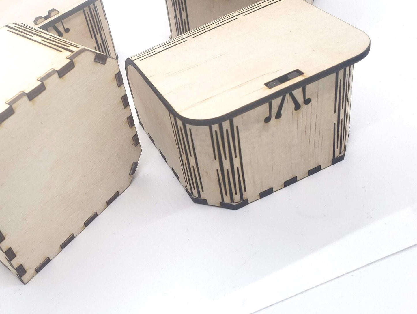 Laser-Ready Blank Wooden Boxes for Engraving and Staining Functional Storage with Artistic Flair Perfect for Gifts or Custom Decor gift box