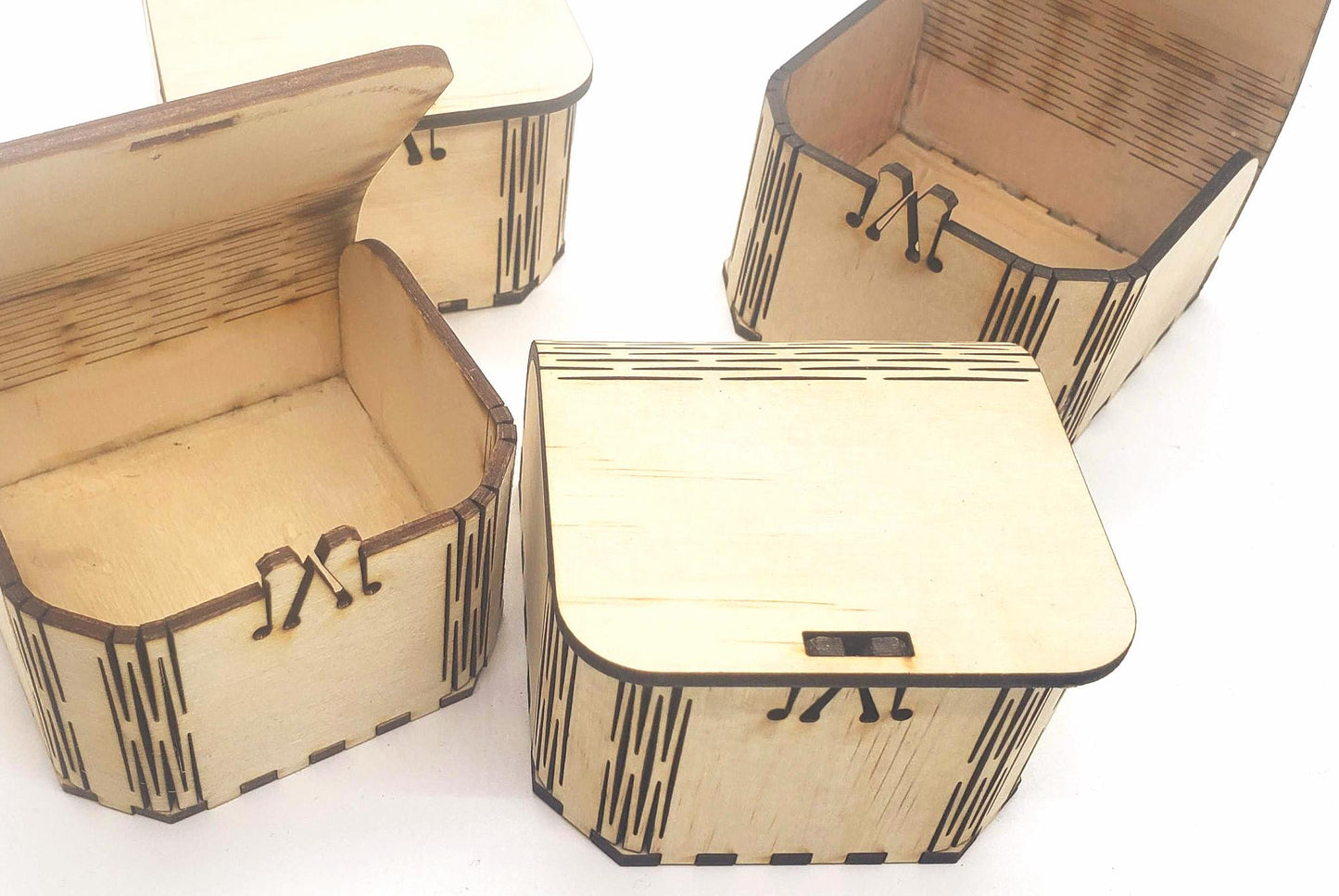 Laser-Ready Blank Wooden Boxes for Engraving and Staining Functional Storage with Artistic Flair Perfect for Gifts or Custom Decor gift box