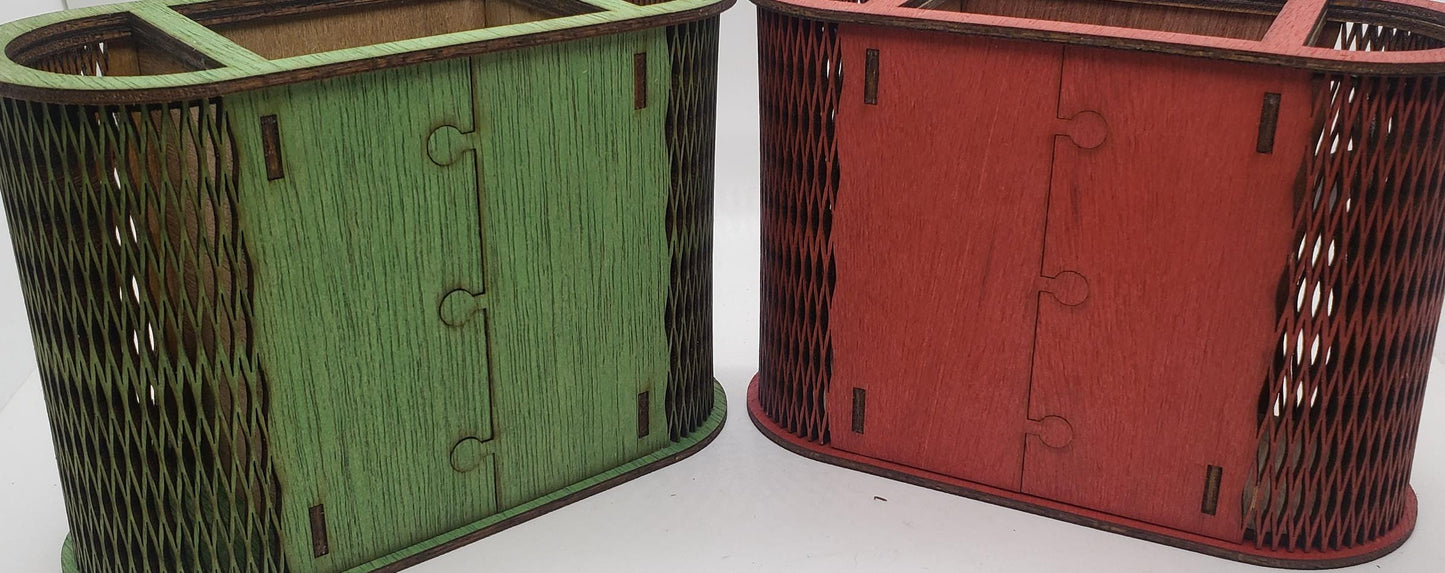 Personalize a Colored pencil holder box for a special occasion. Wood boxes are perfect and can be personalized with names or messages.