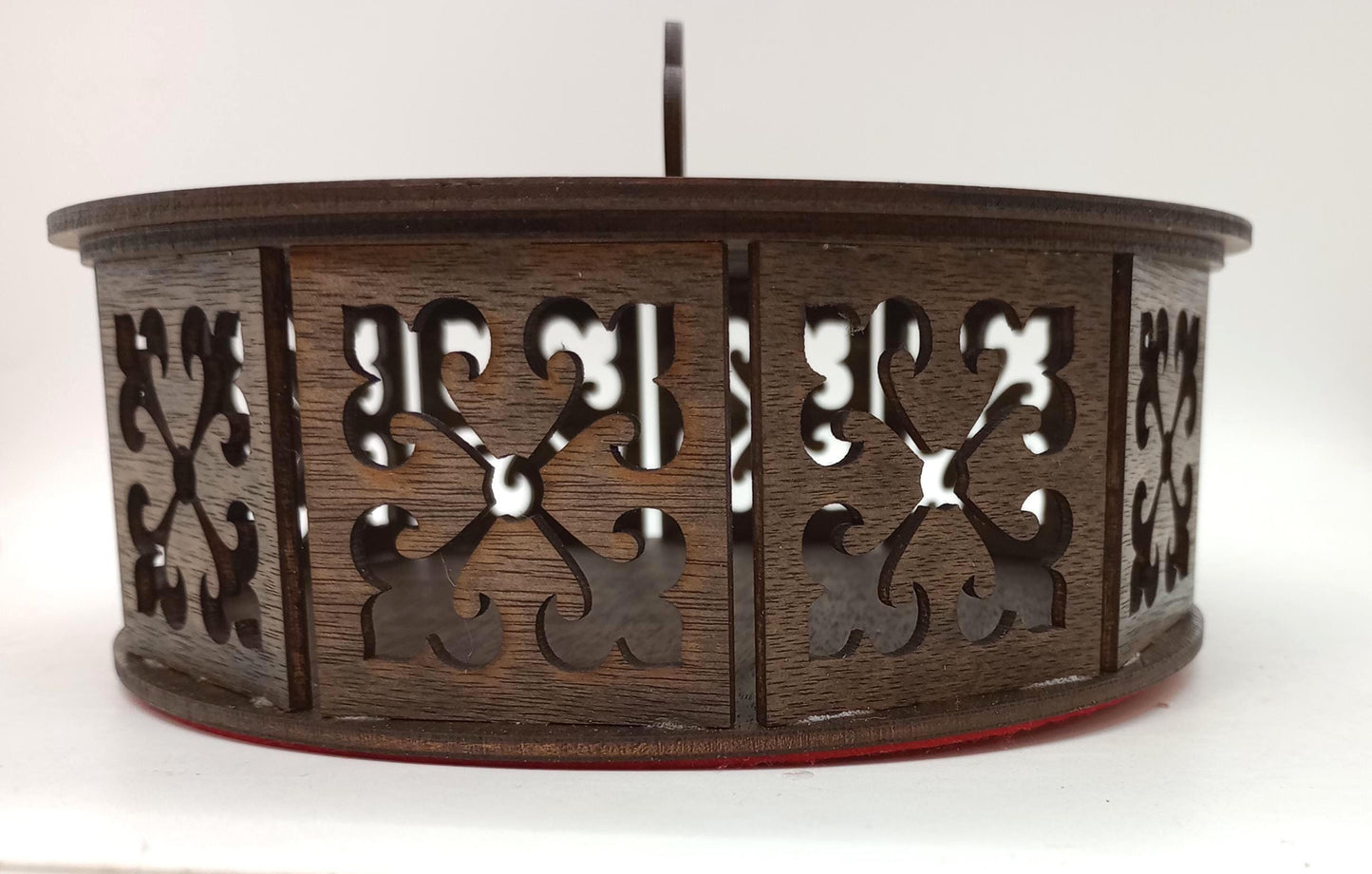 Walnut Wonder Potpourri Holder Handcrafted from Thick Walnut Wood with Elegant Cut-Outs for Aromatic Display and Luxurious Home Decor