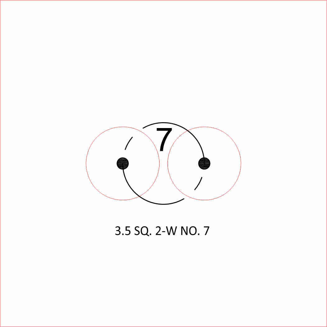 The 3.5 SQUARE 2-WICK NO. 7-14 is a designed candlewick template that caters to the needs of both novice and experienced candle makers.