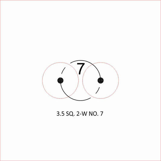 The 3.5 SQUARE 2-WICK NO. 7-14 is a designed candlewick template that caters to the needs of both novice and experienced candle makers.