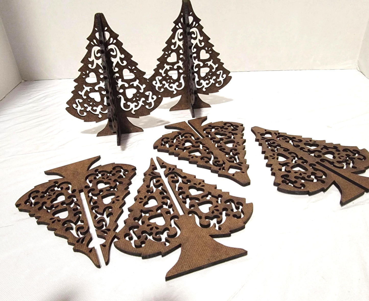 BULK and SAVE! As low as 2.92 cents each.Unpainted Wood Christmas Tree Kit: DIY Tabletop Display (Unassembled)  Buy direct and save in bulk