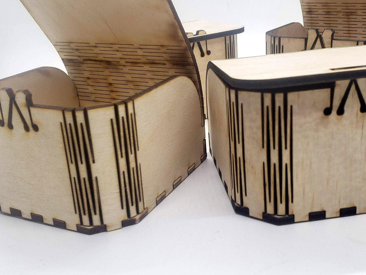 Laser-Ready Blank Wooden Boxes for Engraving and Staining Functional Storage with Artistic Flair Perfect for Gifts or Custom Decor gift box