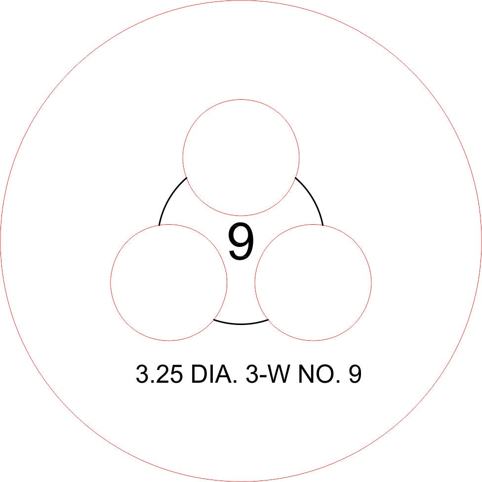 Look at the 3.25 diameter wick bottom template for 3-Wick wick templates with wick spans from NO. 8 to NO. 13. inexpensive - trustworthy