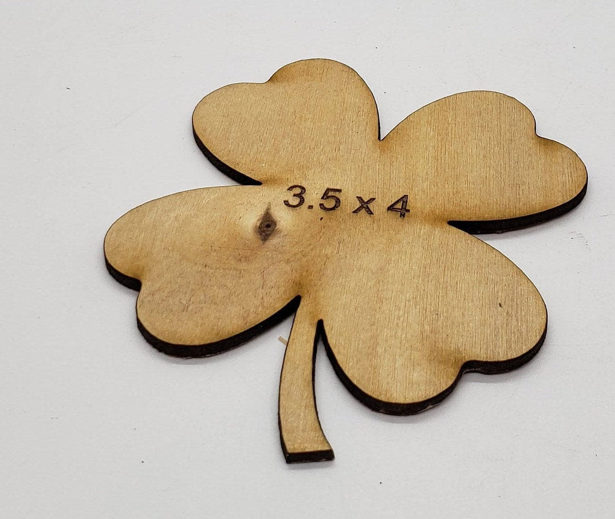Handcrafted 3MM Birch Clovers (2–10") from Michigan—perfect for St. Paddy’s, DIY crafts, décor & more. Lucky charm for every project!