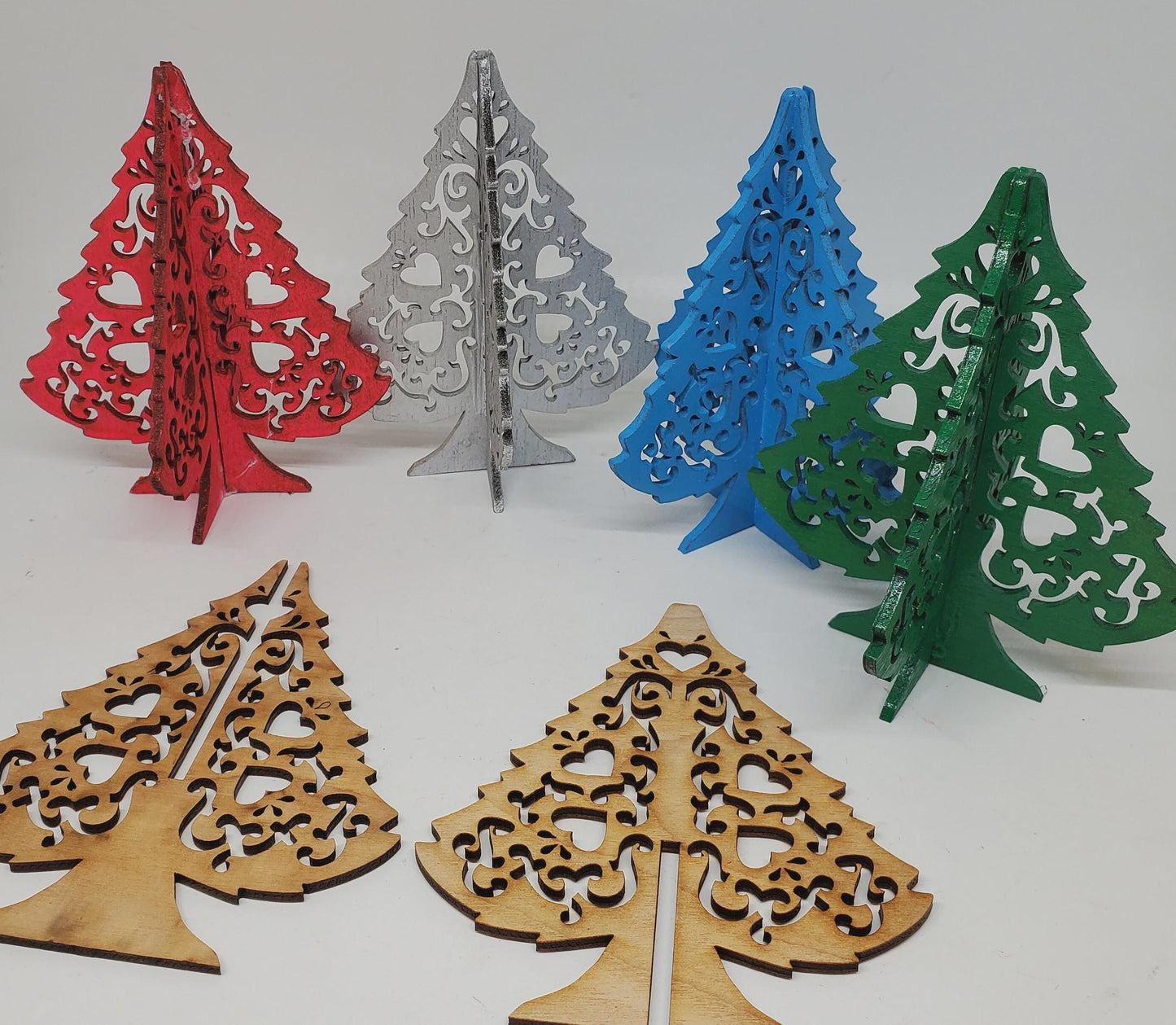 BULK and SAVE! As low as 2.92 cents each.Unpainted Wood Christmas Tree Kit: DIY Tabletop Display (Unassembled)  Buy direct and save in bulk