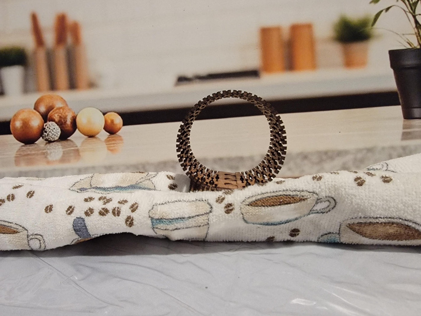 Digital Napkin Ring Holder Cut File for Wood and Paper Crafting Includes PDF and SVG Perfect for Custom Table Decor and Wedding Settings