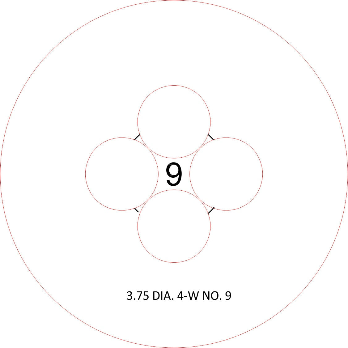 You need to hold your wicks in place 3.75 DIA. 4-Wick Candlewick templates NO. 9-15