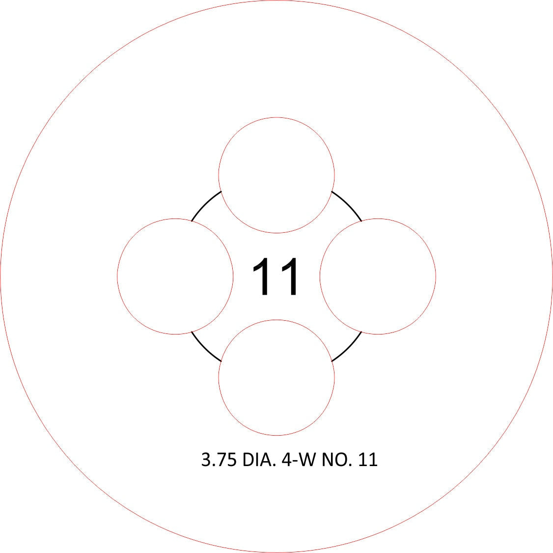 You need to hold your wicks in place 3.75 DIA. 4-Wick Candlewick templates NO. 9-15