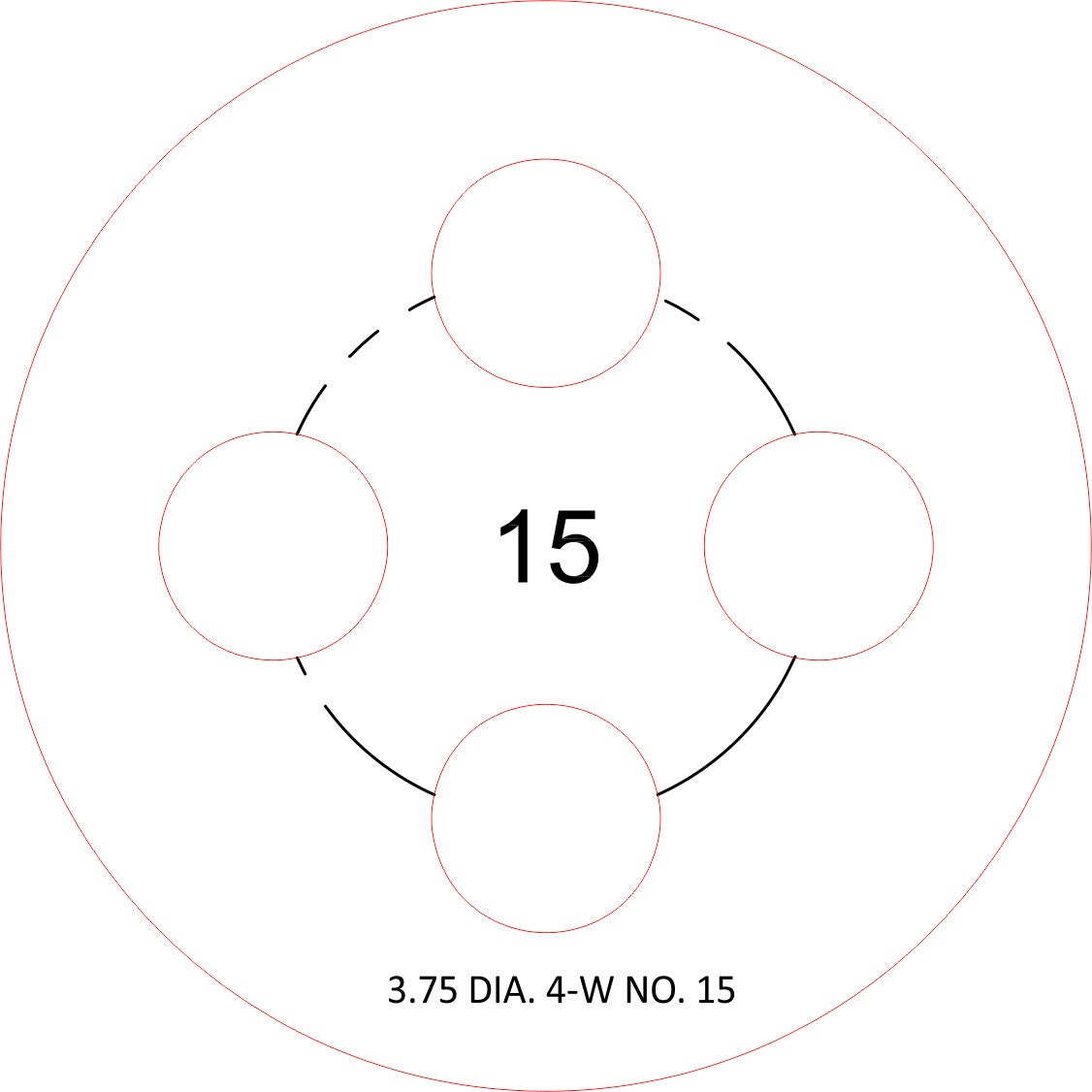 You need to hold your wicks in place 3.75 DIA. 4-Wick Candlewick templates NO. 9-15