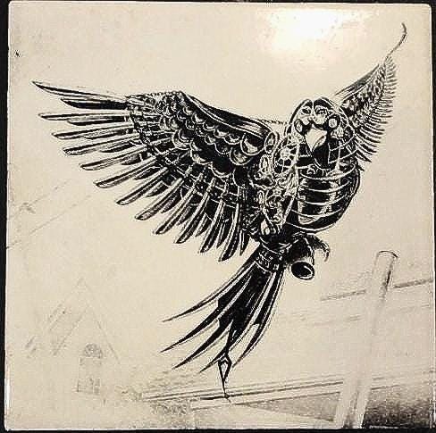 Laser-engraved tiles—spooky, steampunk, on clearance! Each piece is unique, handmade, & comes with a free stand. Limited stock! Buy and save