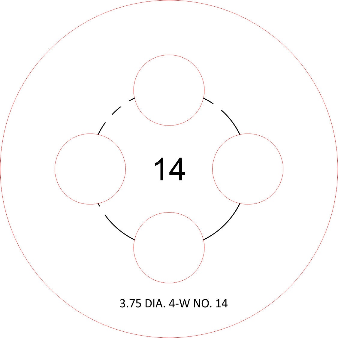 You need to hold your wicks in place 3.75 DIA. 4-Wick Candlewick templates NO. 9-15