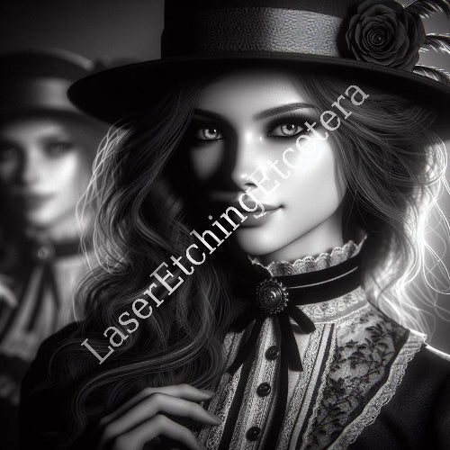 Grayscale Gothic Portraits – Digital Collection
Step into a realm where shadows speak and elegance reigns. This digital set features 14 unique grayscale portraits, each one a tribute to monochromatic charm and gothic sophistication. These mysterious young women wear chic goth attire laced with steampunk accents—corsets, gear-adorned boots, wide-brimmed hats, and layered skirts that whisper of Victorian drama.
Each scene is rich with detail: brick walls and benches, lace and leather, feathers and roses. 