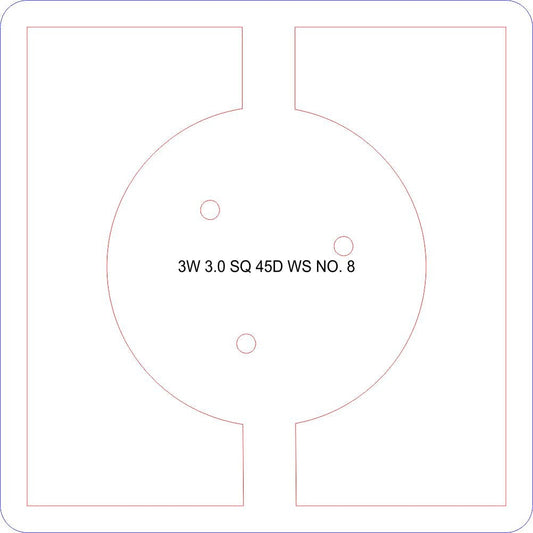 Square 3-Wick Centering Tools by Laser Etching Etcetera—MDF toppers in 2", 3",  4" sizes. Durable, precise, perfect for candle makers! span