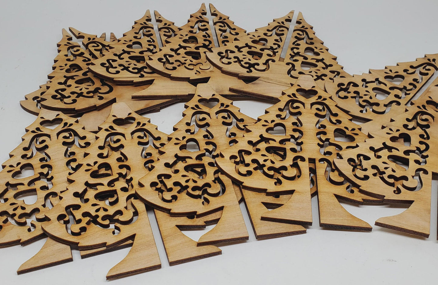 BULK and SAVE! As low as 2.92 cents each.Unpainted Wood Christmas Tree Kit: DIY Tabletop Display (Unassembled)  Buy direct and save in bulk