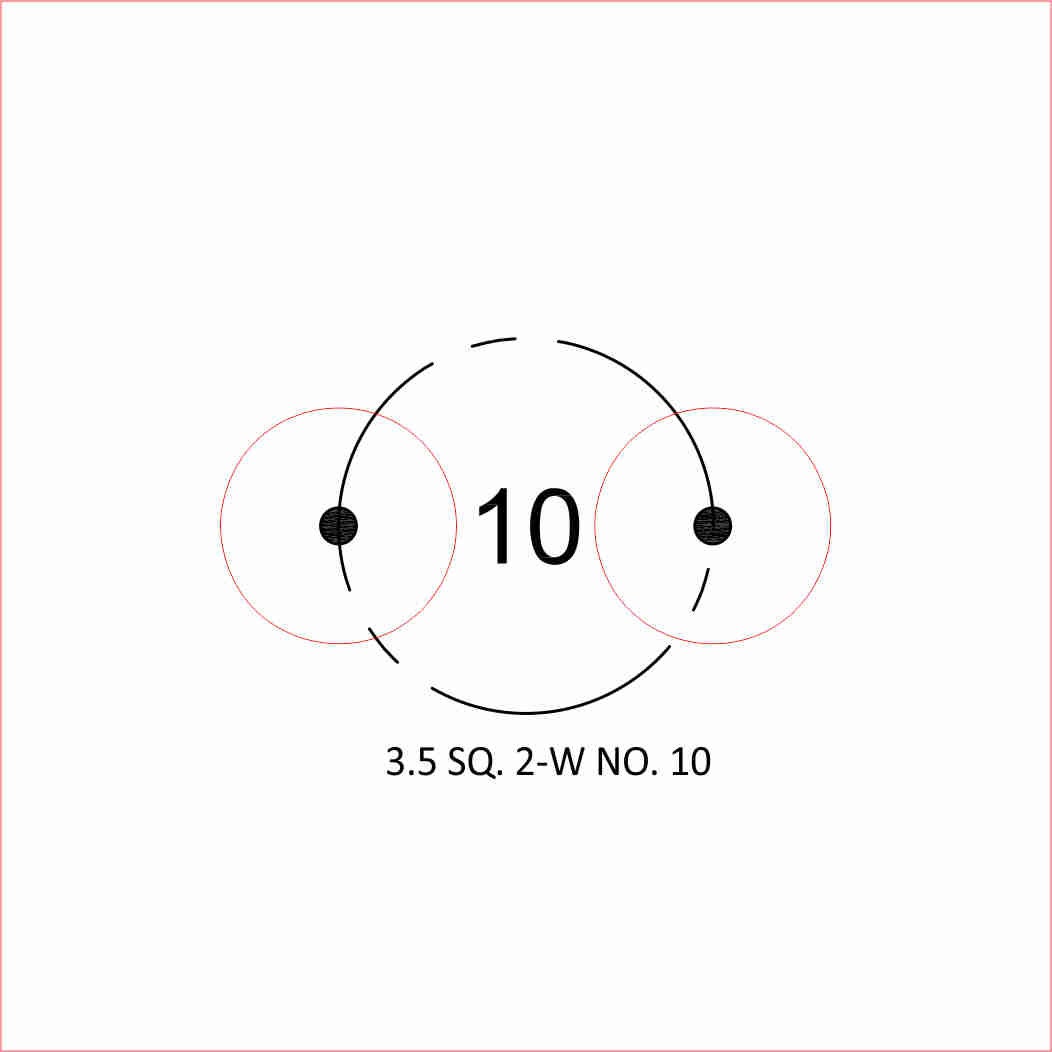 The 3.5 SQUARE 2-WICK NO. 7-14 is a designed candlewick template that caters to the needs of both novice and experienced candle makers.