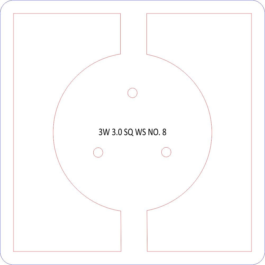 Square 3-Wick Centering Tools by Laser Etching Etcetera—MDF toppers in 2", 3",  4" sizes. Durable, precise, perfect for candle makers! span