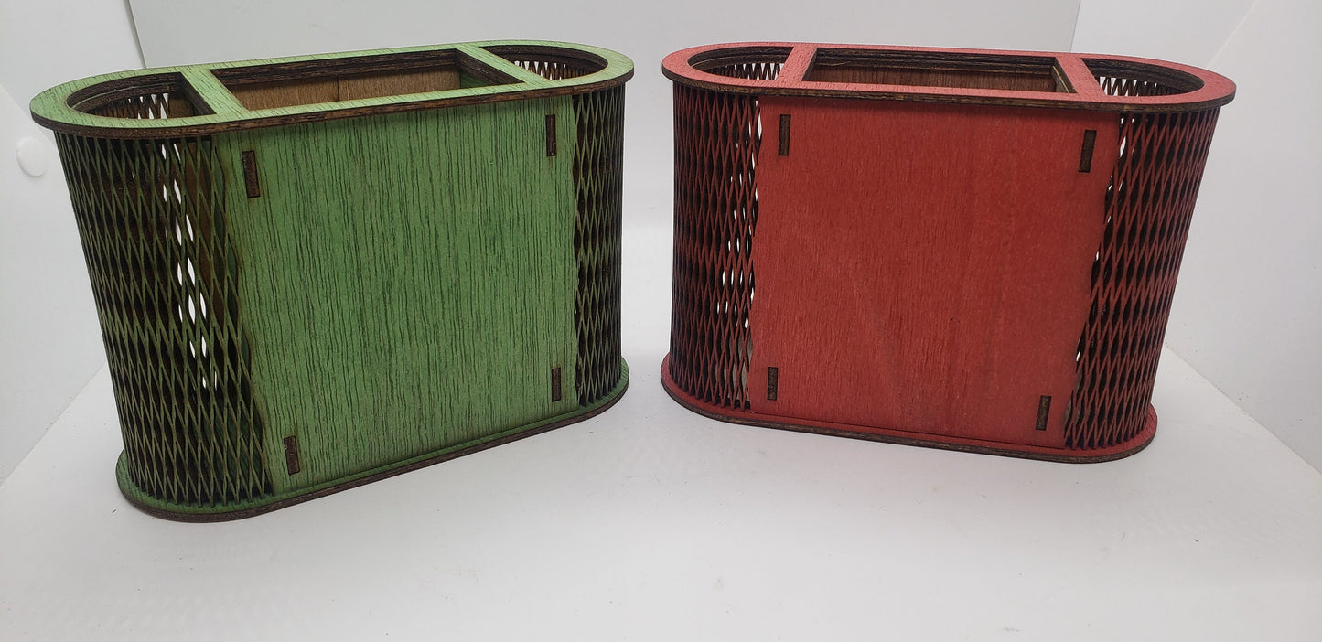 Personalize a Colored pencil holder box for a special occasion. Wood boxes are perfect and can be personalized with names or messages.