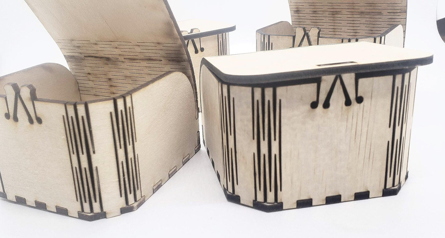 Laser-Ready Blank Wooden Boxes for Engraving and Staining Functional Storage with Artistic Flair Perfect for Gifts or Custom Decor gift box