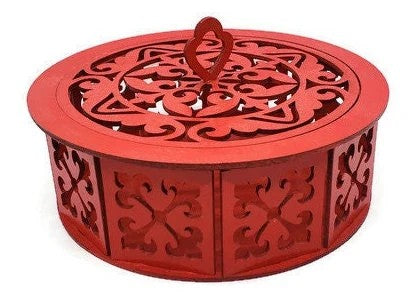 Walnut Wonder Potpourri Holder Handcrafted from Thick Walnut Wood with Elegant Cut-Outs for Aromatic Display and Luxurious Home Decor